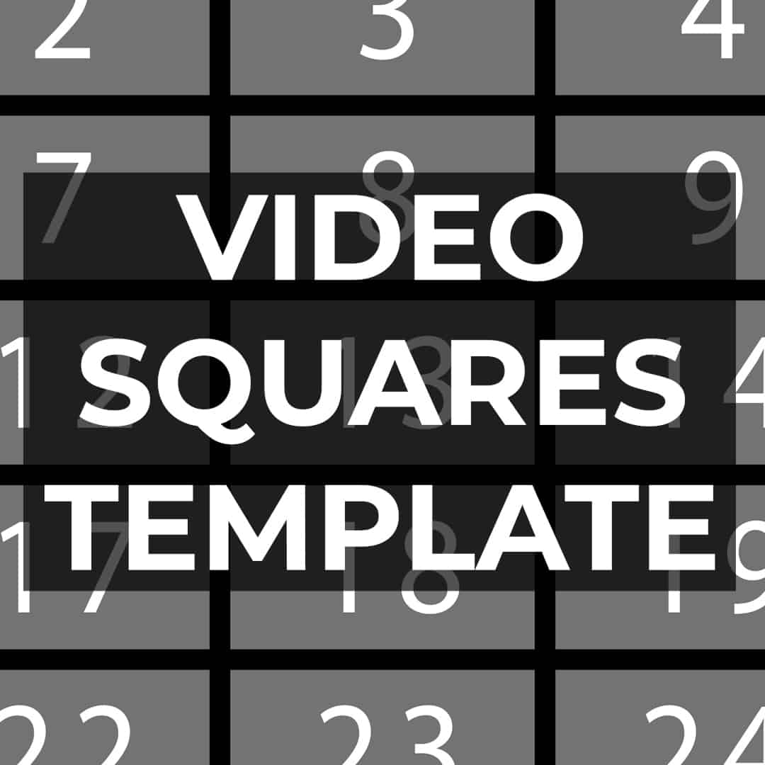 video squares template